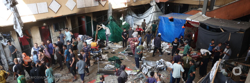 Regular attacks put Gaza schools-turned-shelters on the “frontlines of war” Regular attacks put Gaza schools-turned-shelters on the “frontlines of war”