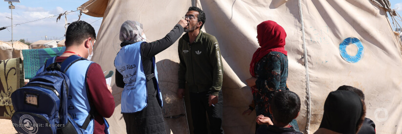 Syria crisis: UN teams support cholera vaccination in northeastern camps