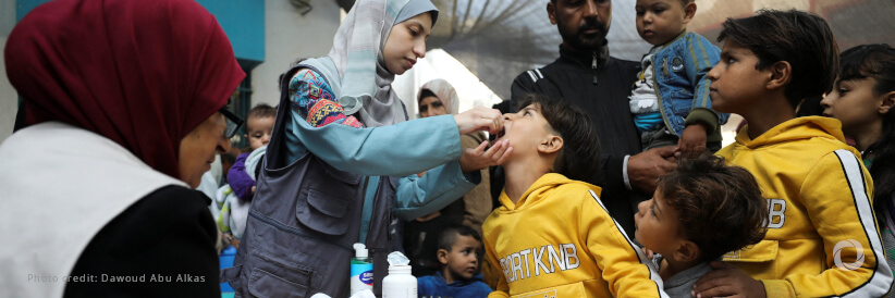 Humanitarian access improves quality of polio vaccination campaign in the Gaza Strip