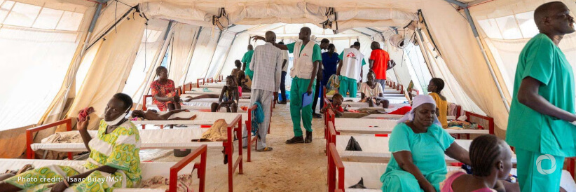 People affected by violence and cholera in South Sudan arrive exhausted in Ethiopia