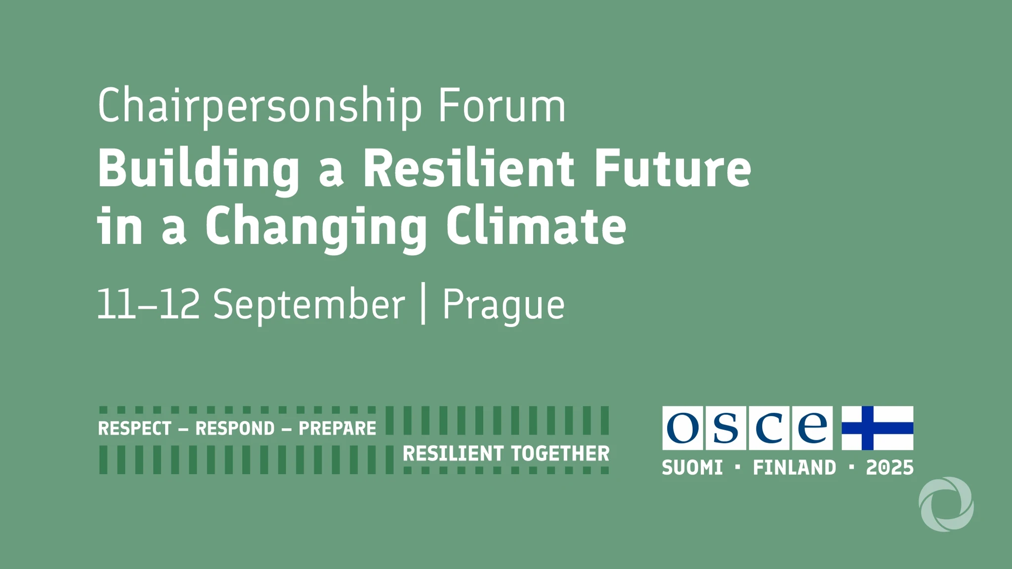 Finland’s 2025 OSCE Chairpersonship Forum: Building a Resilient Future in a Changing Climate