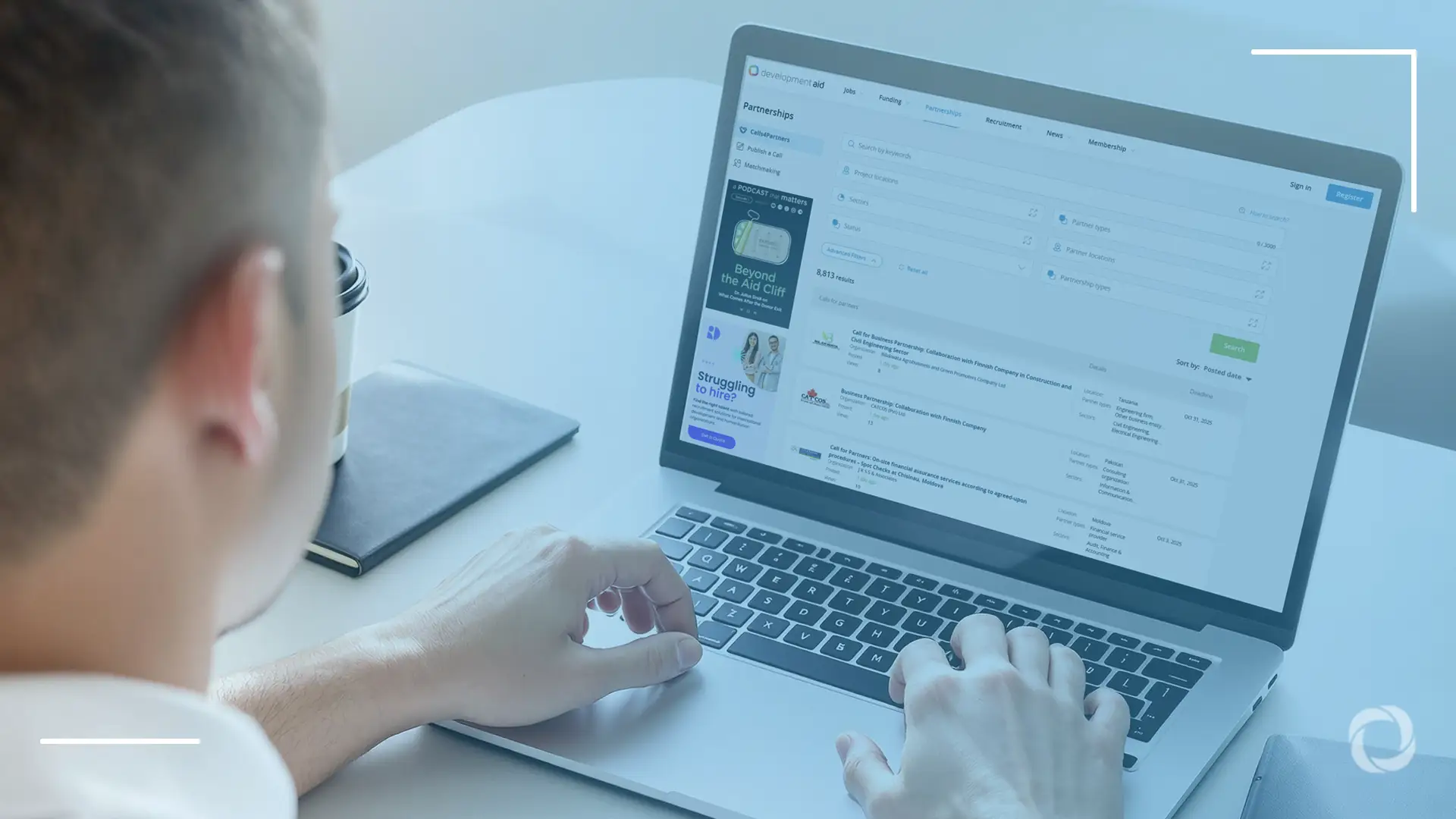 How to use the DevelopmentAid platform for matchmaking in international development