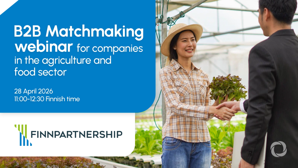 B2B Matchmaking webinar for companies in the agriculture and food sector | Online B2B Matchmaking webinar for companies in the agriculture and food sector | Online