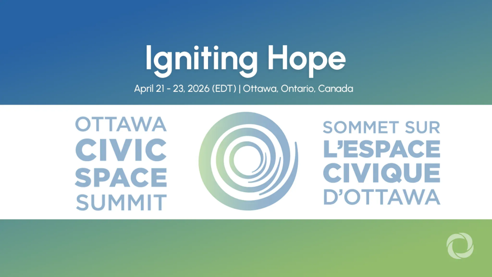 Ottawa to host inaugural Civic Space Summit in April 2026