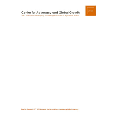 Center for Advocacy and Global Growth - CAGG