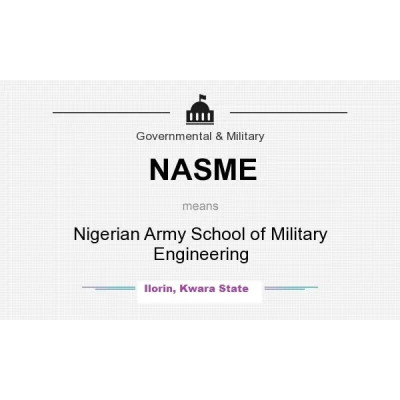 NASME – Nigeria Army School Of Military Engineering